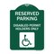 Signmission Reserved Parking Disabled Permit Holders W/ Updated Access Alum Sign, 18" x 24", GW-1824-23152 A-DES-GW-1824-23152 - alternate 1